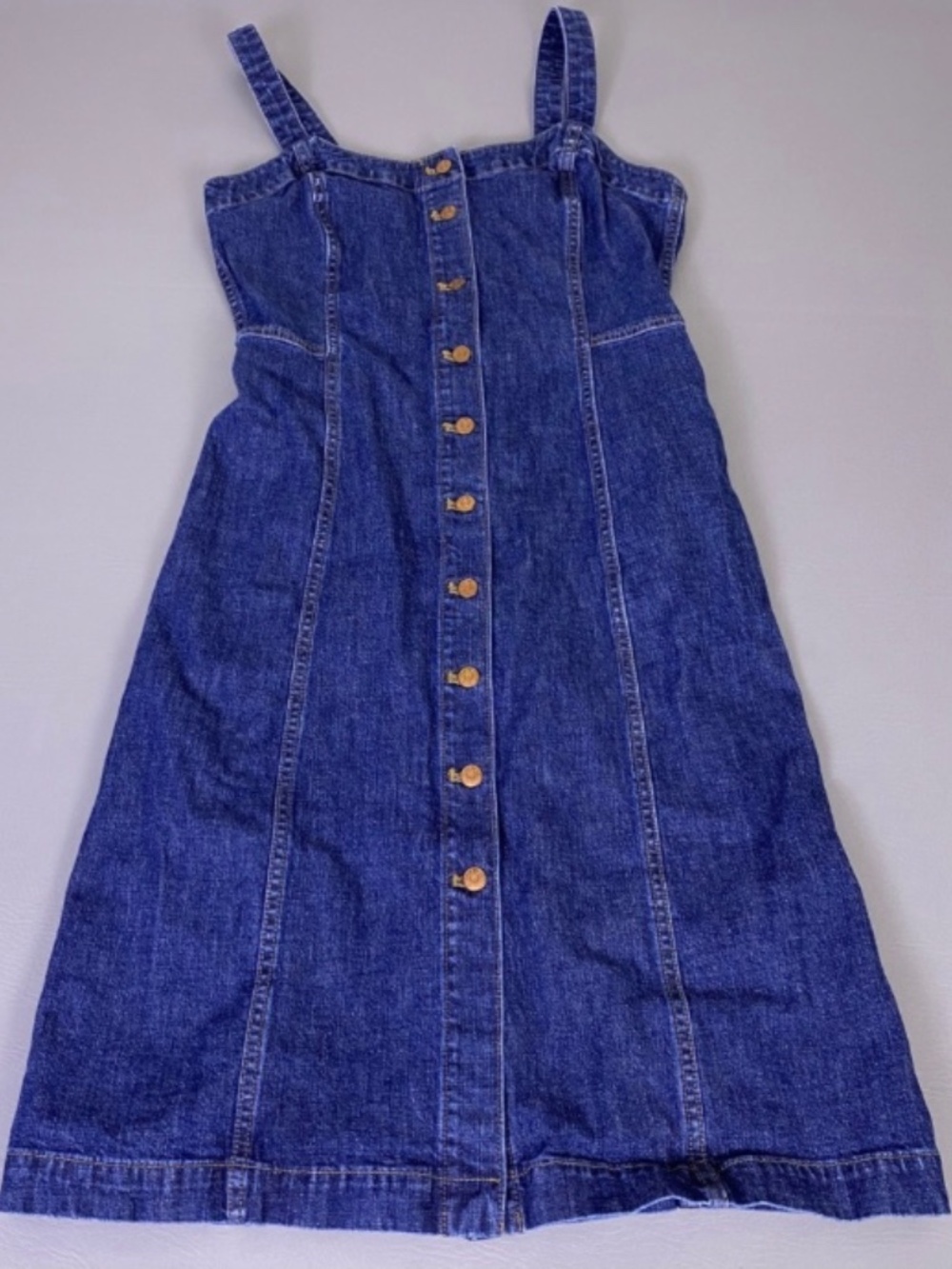 Madewell button down denim midi dress - Picture 3 of 11